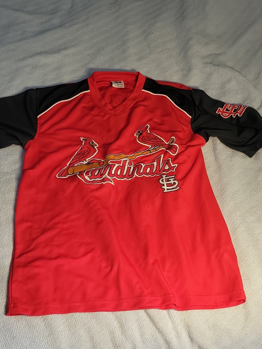 St. Louis Cardinals Red & Black Short-Sleeve Jersey